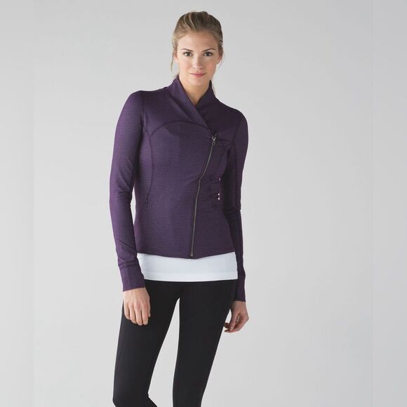 NWOT Lululemon Precision Jacket in Chain Link Lilac Deep Zinfandel - Picture 4 of 12